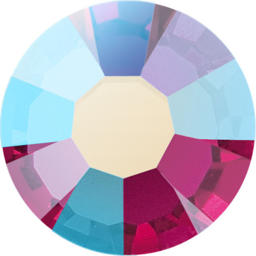 MAXIMA Crystals by Preciosa Flatback Rhinestones Fuchsia Shimmer AB 20ss