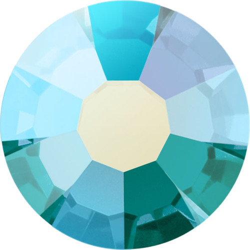 MAXIMA Crystals by Preciosa Flatback Rhinestones Blue Zircon Shimmer AB 20ss