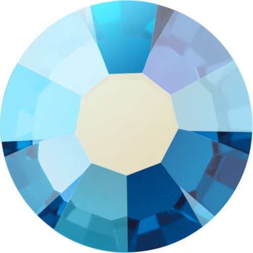 MAXIMA Crystals by Preciosa Flatback Rhinestones Capri Blue Shimmer AB 05ss