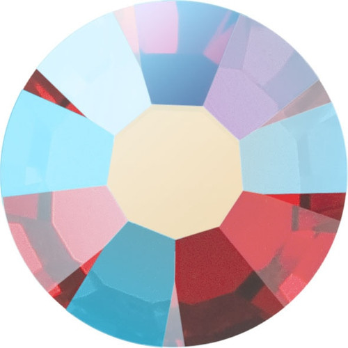 MAXIMA Crystals by Preciosa Flatback Rhinestones Light Siam Shimmer AB 09ss