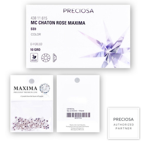 MAXIMA Crystals by Preciosa Flatback Rhinestones Siam 09ss
