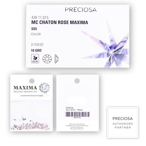 MAXIMA Crystals by Preciosa Flatback Rhinestones Tanzanite Shimmer AB 05ss