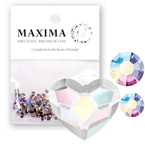 Preciosa Crystal Mix Pack Heart Shape Crystal AB