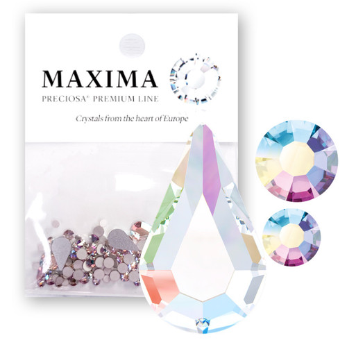 Preciosa Crystal Mix Pack Pear Shape (8x4mm) Crystal AB