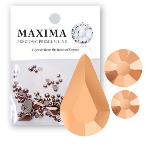 MAXIMA Crystals by Preciosa Mix Pack Pear Shape (8x4mm) Capri Gold
