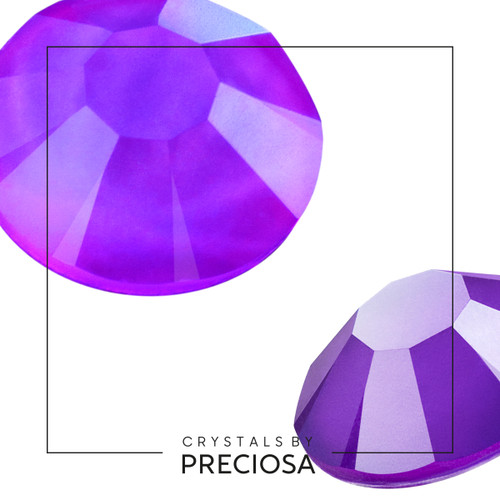 MAXIMA Crystals by Preciosa Flatback Rhinestones Neon Violet 16ss