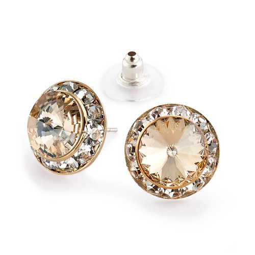15mm Performance Earrings - Honey/Gold Pierced