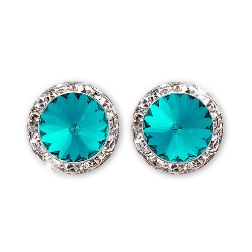 15mm Performance Earrings - Blue Zircon Pierced