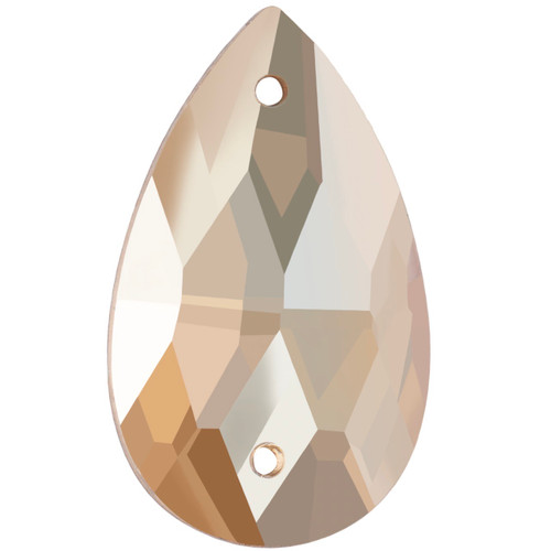 PriceLess Sew On Pear Champagne 22x13mm