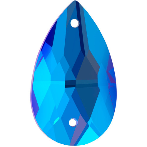 PriceLess Sew On Pear Ocean 22x13mm