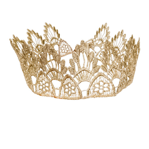 Make Your Own Custom Rhinestone Accessory - Crown Metallic Gold