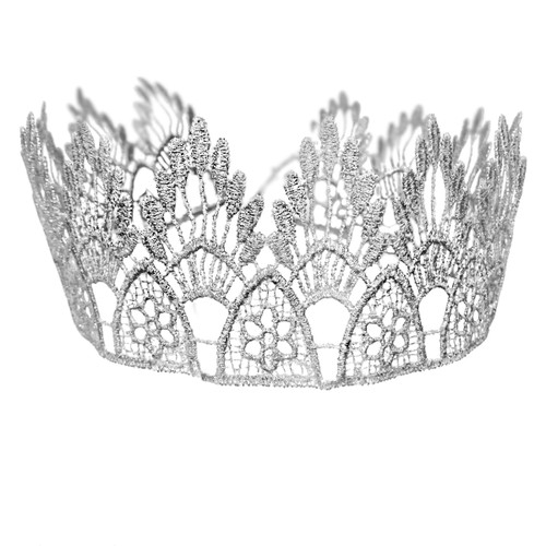 Make Your Own Custom Rhinestone Accessory - Crown Metallic Silver