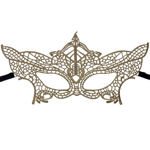 Make Your Own Custom Rhinestone Accessory - Mask Metallic Gold