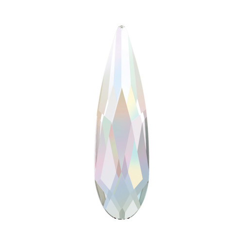 PriceLess Crystal Flatback Shape Raindrop Crystal AB 06x2mm
