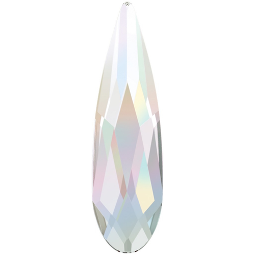 PriceLess Crystal Flatback Shape Raindrop Crystal AB 06x2mm