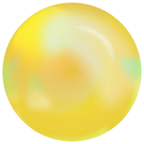 PriceLess Trims Flatback AB Pearls Yellow AB 6mm