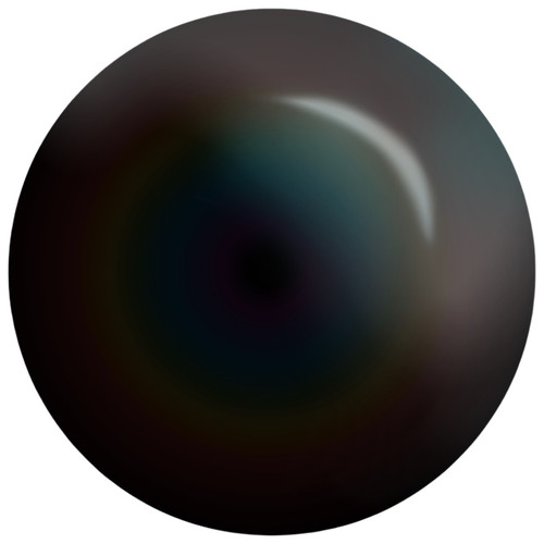 PriceLess Trims Flatback AB Pearls Black AB 5mm