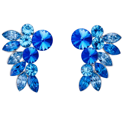Starlight Crystal Jewelry™ Dance Sport Earring Sapphire/Light Sapphire Pierced