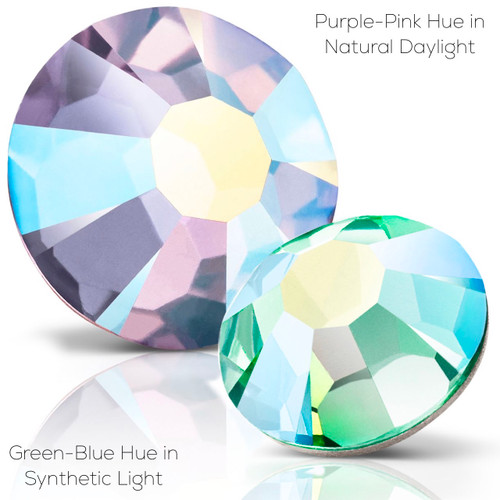 MAXIMA Crystals by Preciosa Flatback Rhinestones Mesmera Shimmer AB 16ss