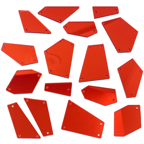 PriceLess Trims Shattered Mirror Mix Red