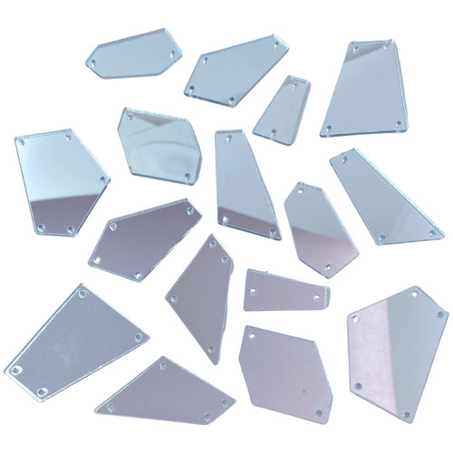 PriceLess Trims Shattered Mirror Mix Silver