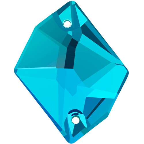 Starcut Crystal Sew On Cosmic Blue Zircon 17x13mm