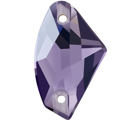 Starcut Crystal Sew On Galactic Amethyst 19x12mm