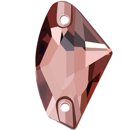 Starcut Crystal Sew On Galactic Burgundy 19x12mm