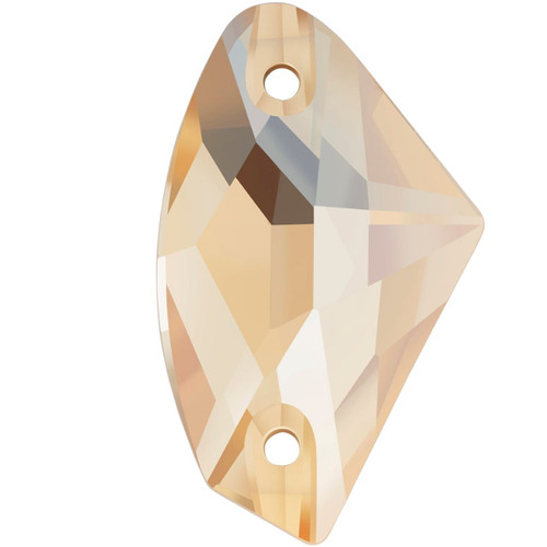 Starcut Crystal Sew On Galactic Golden Shadow 19x12mm