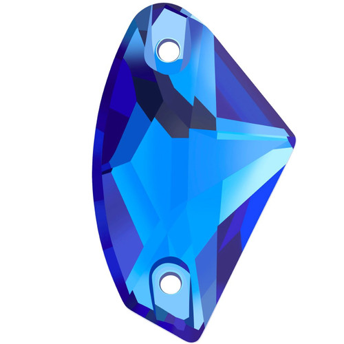 Starcut Crystal Sew On Galactic Sapphire 19x12mm