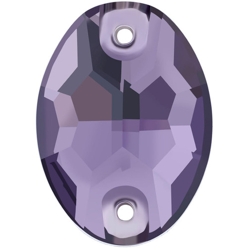 Starcut Crystal Sew On Oval Amethyst 18x13mm