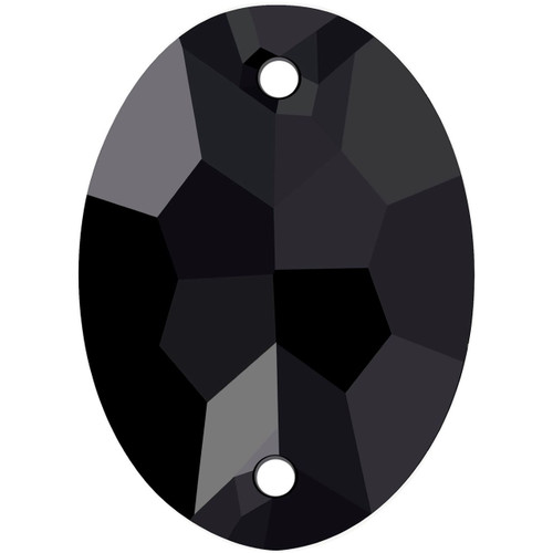 Starcut Crystal Sew On Oval Jet 18x13mm