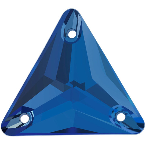 Starcut Crystal Sew On Triangle Montana 16mm