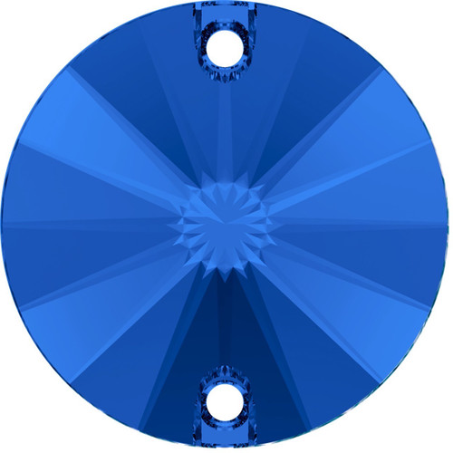 Starcut Crystal Sew On Rivoli Sapphire 14mm