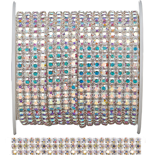 Priceless Crystal Metal Set Banding Crystal AB/Silver 3 Row