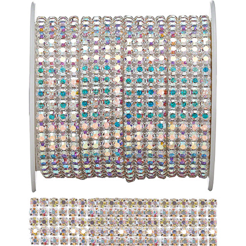 Priceless Crystal Metal Set Banding Crystal AB/Silver 5 Row