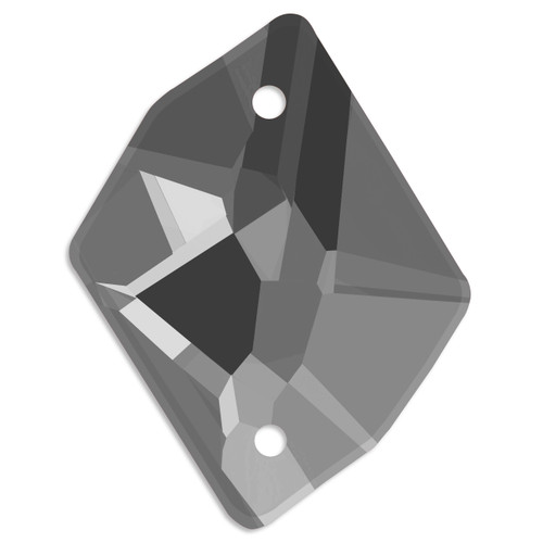 Starcut Crystal Sew On Cosmic Jet Hematite 17x13mm