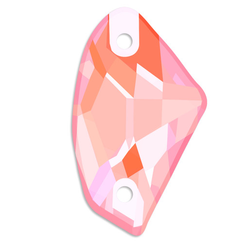 Starcut Crystal Sew On Galactic Peach Delite 19x12mm