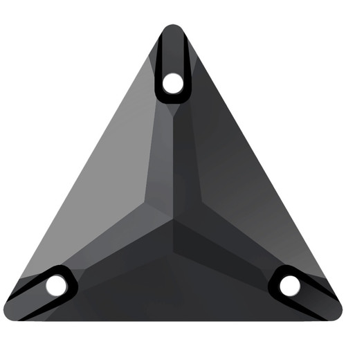Starcut Crystal Sew On Triangle Jet 22mm