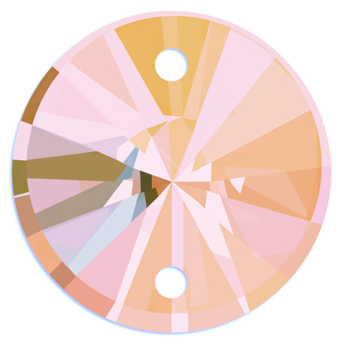 Starcut Crystal Sew On Rivoli Peach Delite 14mm