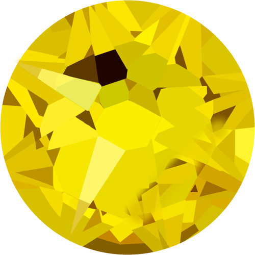 Starcut Crystal Flatback Rhinestones Citrine 30ss