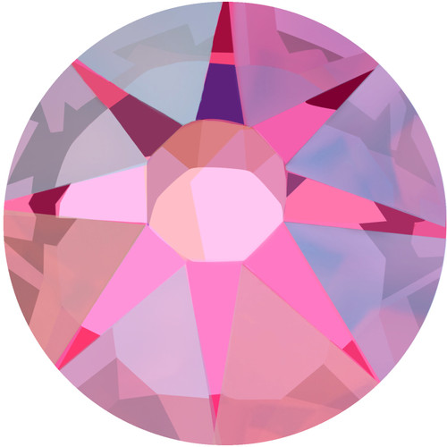 Starcut Crystal Flatback Rhinestones Fuchsia AB 30ss