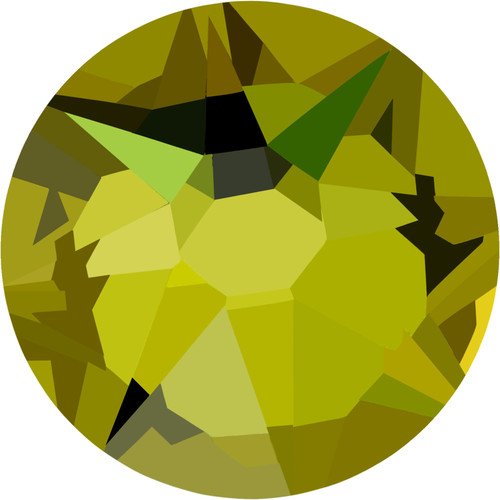 Starcut Crystal Flatback Rhinestones Olivine 30ss