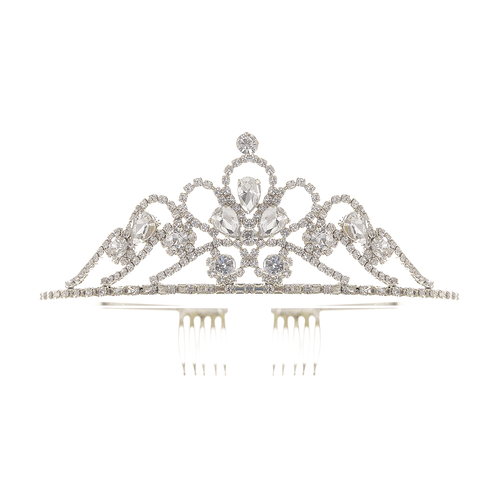 Crystal Avenue Tiara - 1.25" 60717 Crystal/Silver
