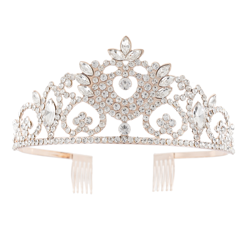 Crystal Avenue Tiara - 1.81" 60777 Crystal/Gold
