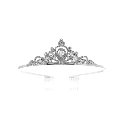Crystal Avenue Tiara - 1.25" 60668 Crystal/Silver