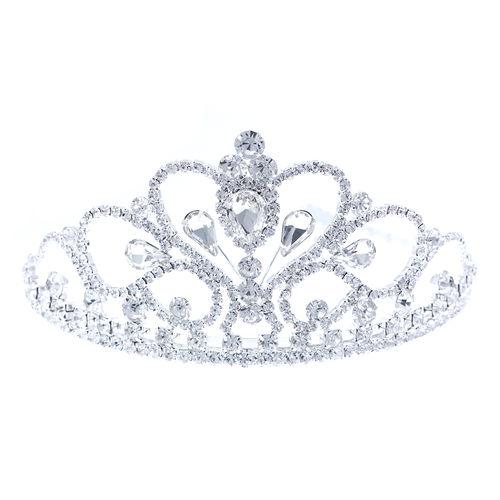 Crystal Avenue Tiara - 2.5" 60734 Crystal/Silver