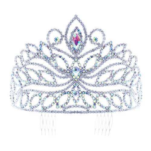 Crystal Avenue Tiara - 3.95" 60737 Crystal+AB/Silver