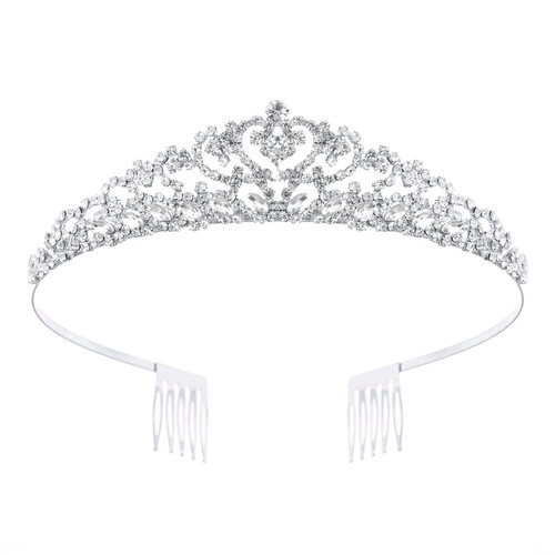 Crystal Avenue Tiara - 1.10" 60762 Crystal/Silver