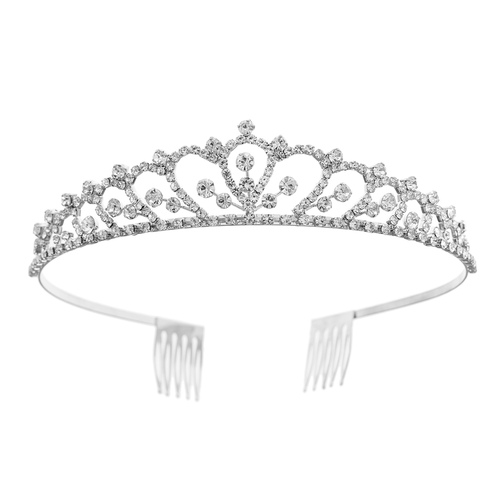 Crystal Avenue Tiara - 1.10" 60763 Crystal/Silver
